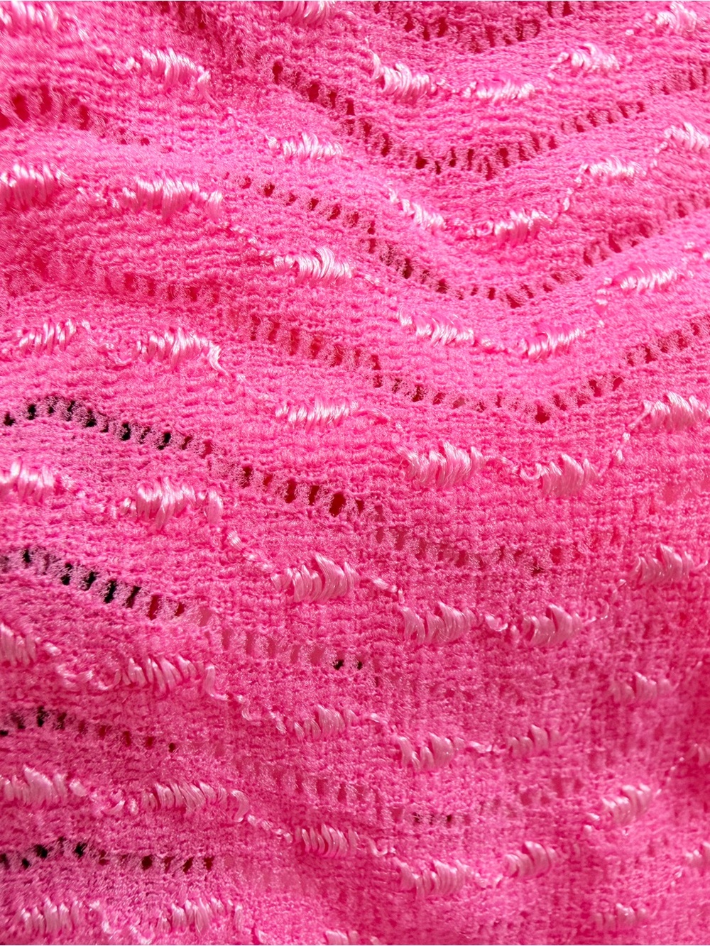 🔥 Bebe Vintage Pink ZigZag Pointelle Halter Top - Medium - Picture 6 of 7